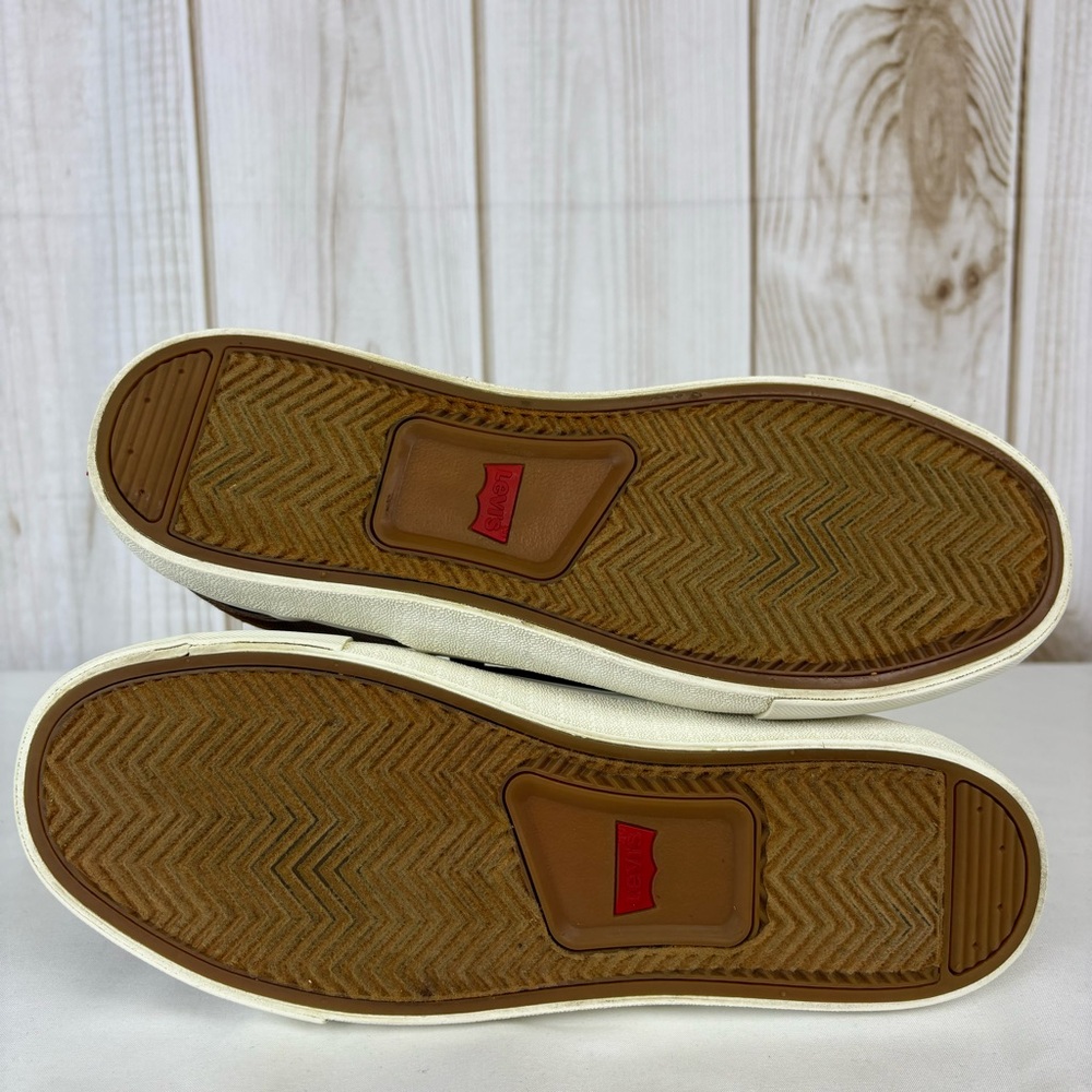 Levi’s Sneakers Comfort Lace Up Classic Low Top Tennis Shoes Brown Size 9 - Picture 12 of 16